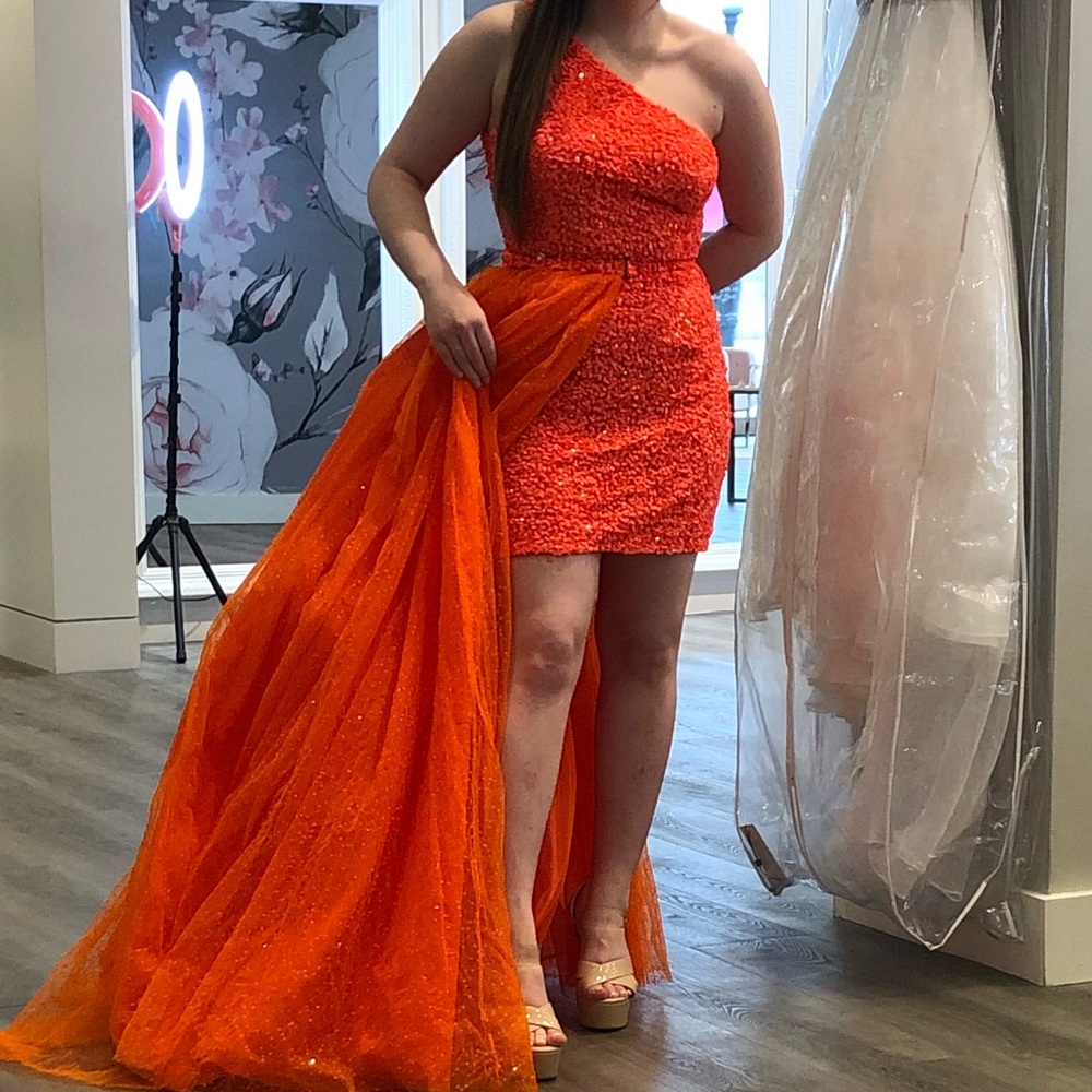 Sherri Hill Cocktail, Orange